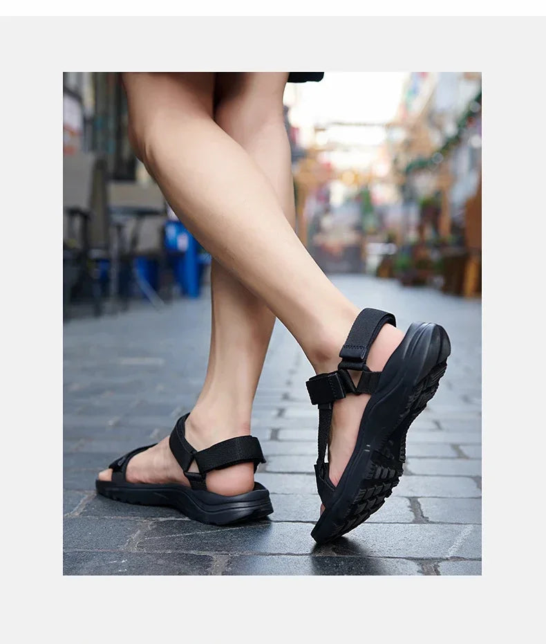 2024 New Men Sandals Non-slip Summer Flip Flops High Quality Outdoor Beach Slippers Casual Shoes Cheap Men's shoes Water Shoes Viralgem Store