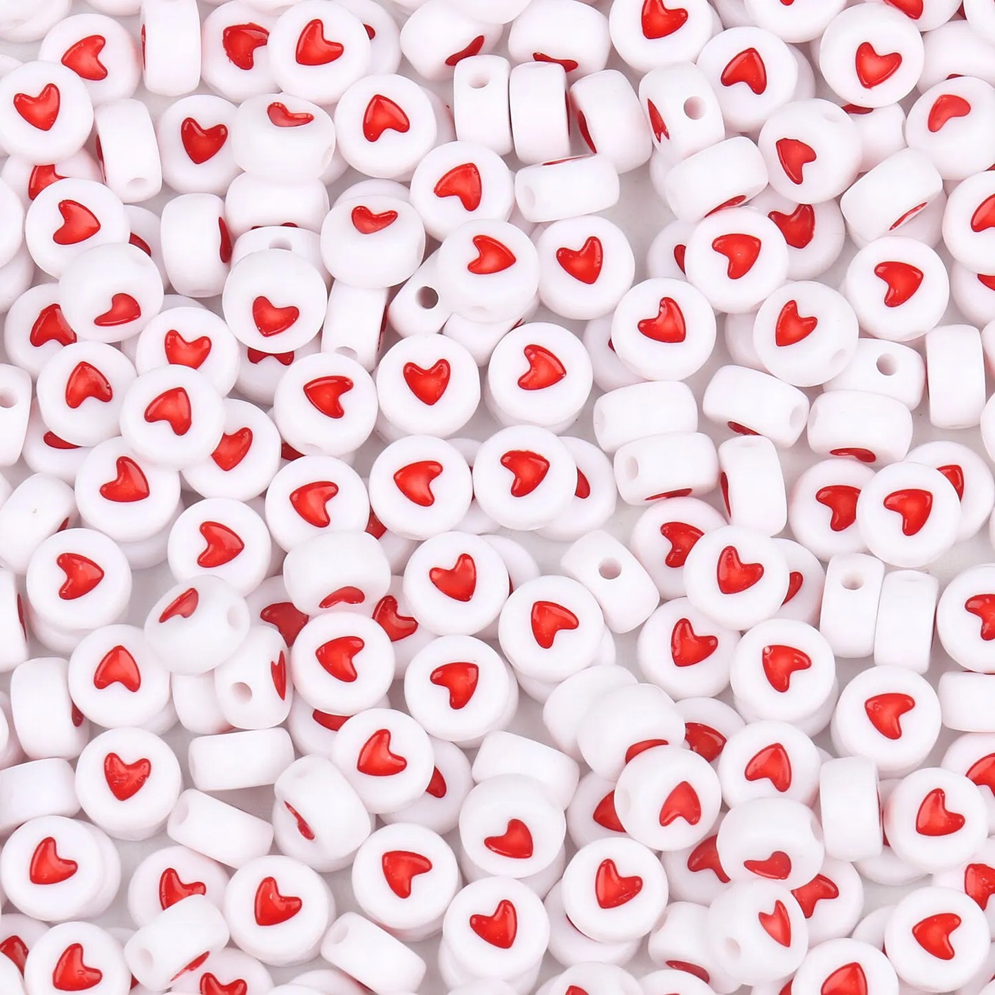 200pcs Mixed Letter Acrylic Beads Round Flat Alphabet Spacer Beads For Jewelry Making Handmade Diy Bracelet Necklace