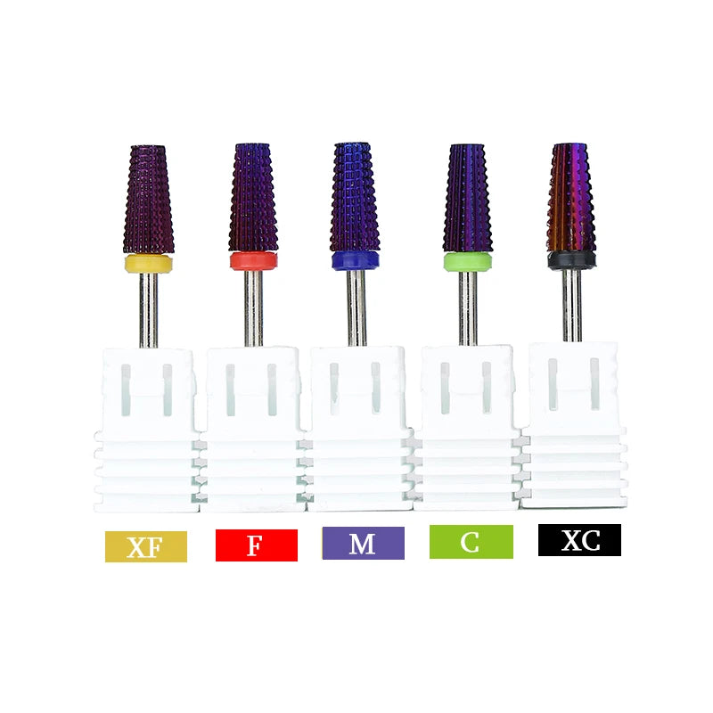 1pcs Tungsten Carbide Nail Drill Bit Electric Manicure Drill Machine Replacement Gringing Heads for Acrylic Gel Polishing Remove