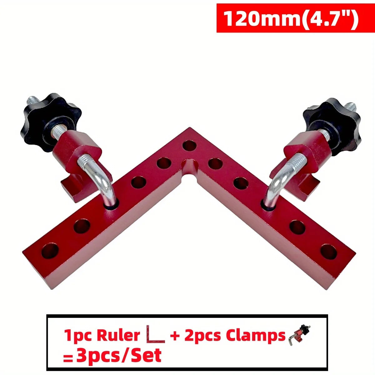 3/6pcs 90 Degree Positioning Squares Right Angle Clamps - Aluminum Alloy Carpenter Corner Clamping Square Tool Viralgem Store