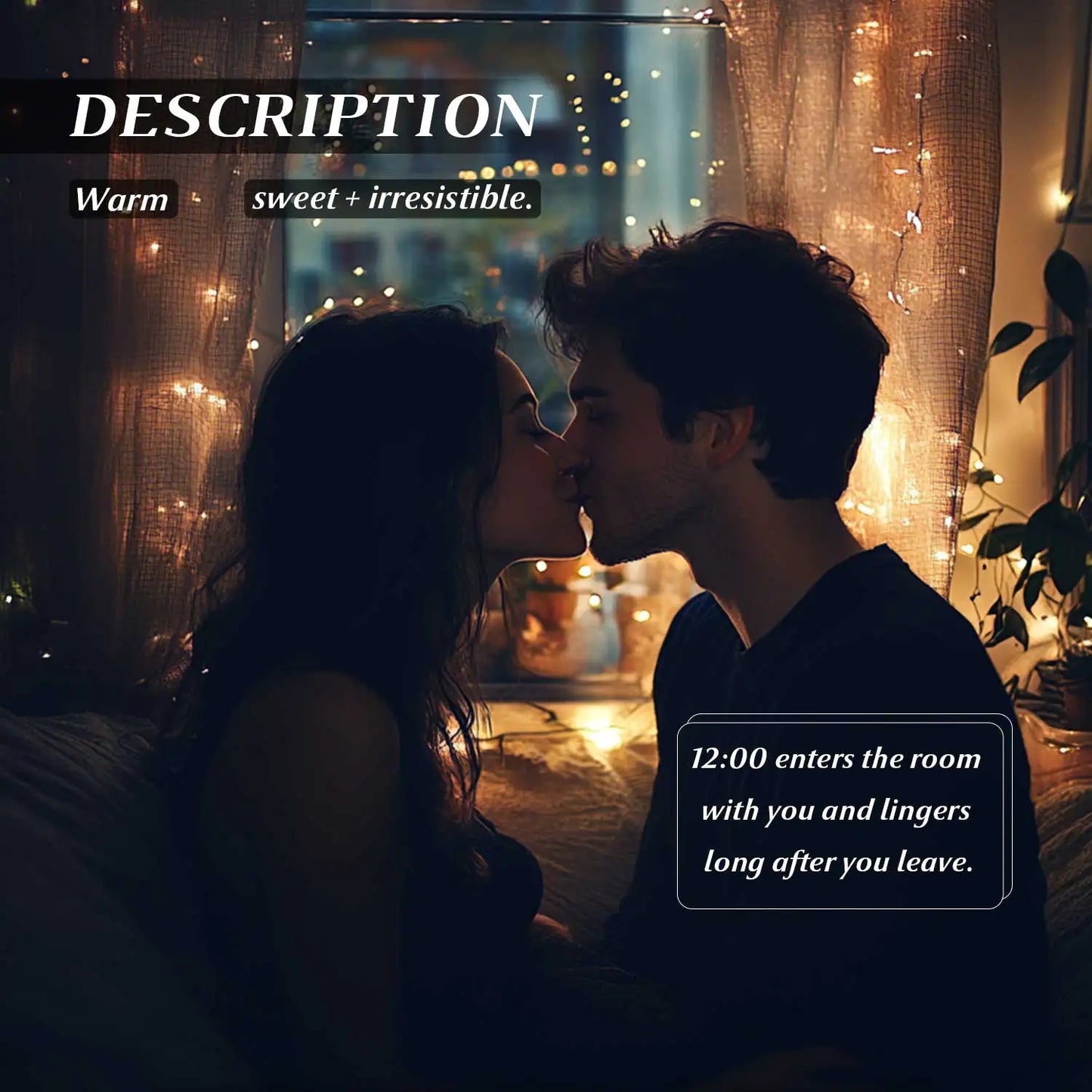 12:00 EAU DE PARFUM Pheromone Perfume Women's Warm Sweet Irresistible Fragrance for Attracting Candid Woody Fragrance 50ML