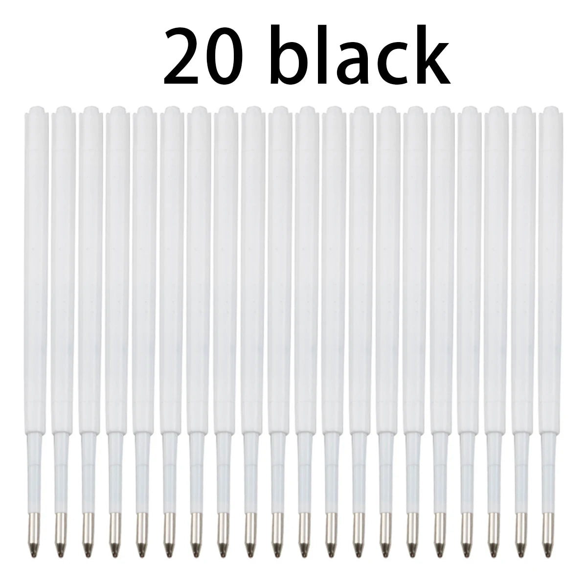 10-20pcs 0.7MM Ballpoint Pen Plastic G2 Refills Blue/Black Ink  for Pens Writting Parts Office Stationery Viralgem Store
