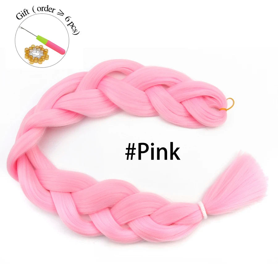 Super Long 165G 200cm Hair Synthetic Jumbo Braiding Hair Extension Heat Resistant Fiber African Ombre Jumbo Braid Hair Women Viralgem Store