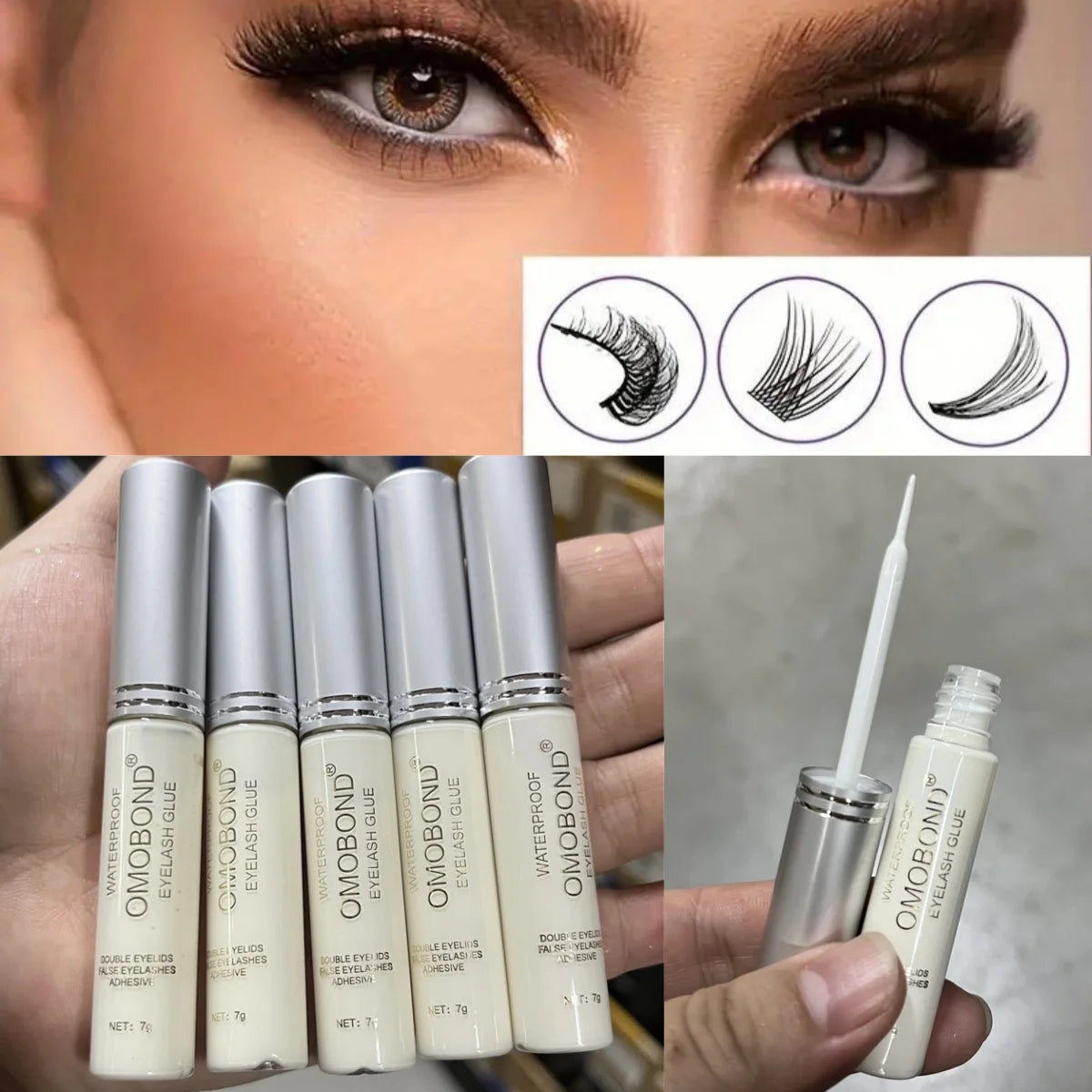 7g Quick Dry Invisible False Eyelash Glue Styling Transparent Natural Fake Eyelashes Extension Glue Adhesive Waterproof Makeup * Viralgem Store