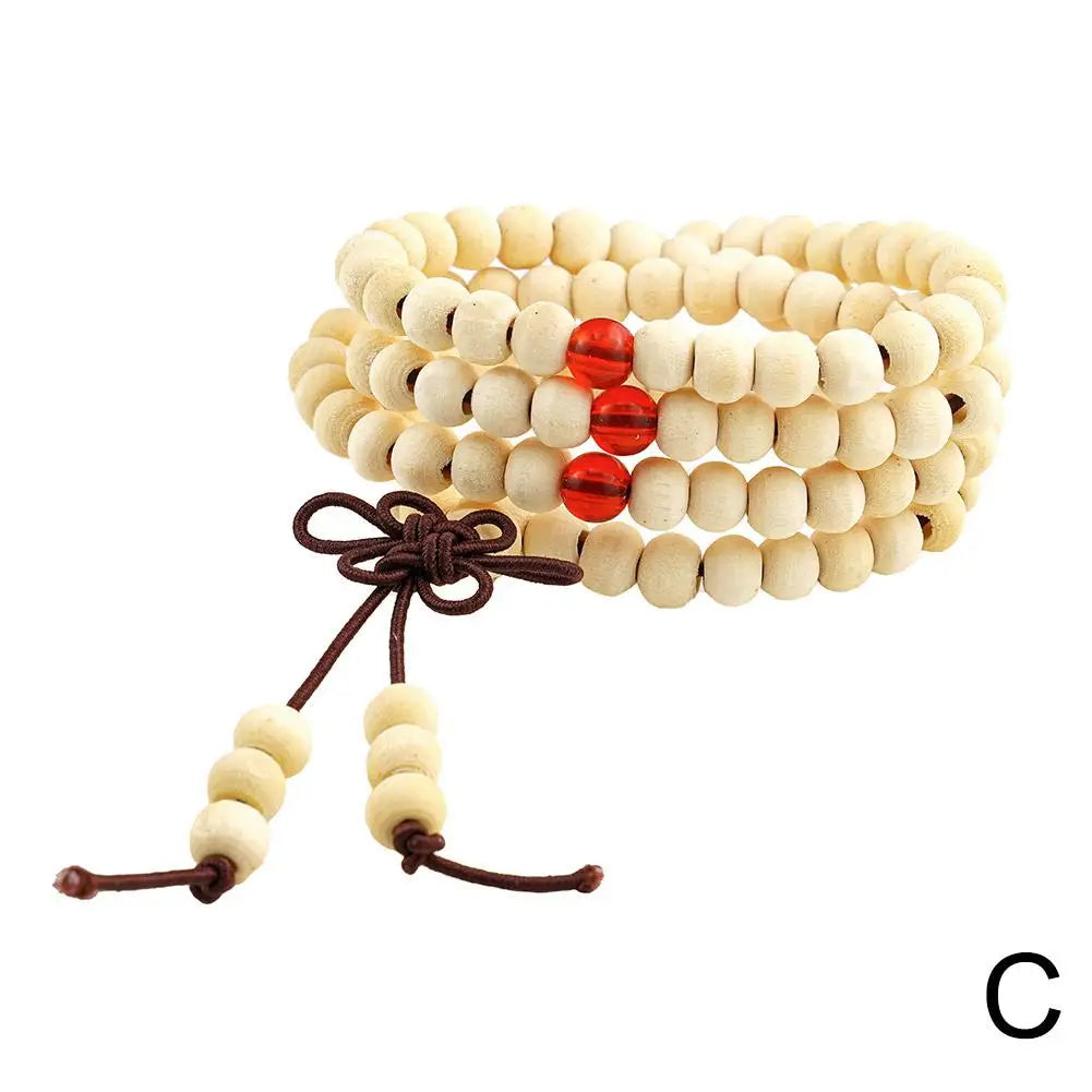 6mm Natural Sandalwood Buddhist Beads Bracelets 108 Men Meditation Wood Buddha layer Bracelet Bangles Prayer Beads Women Be I6Y0