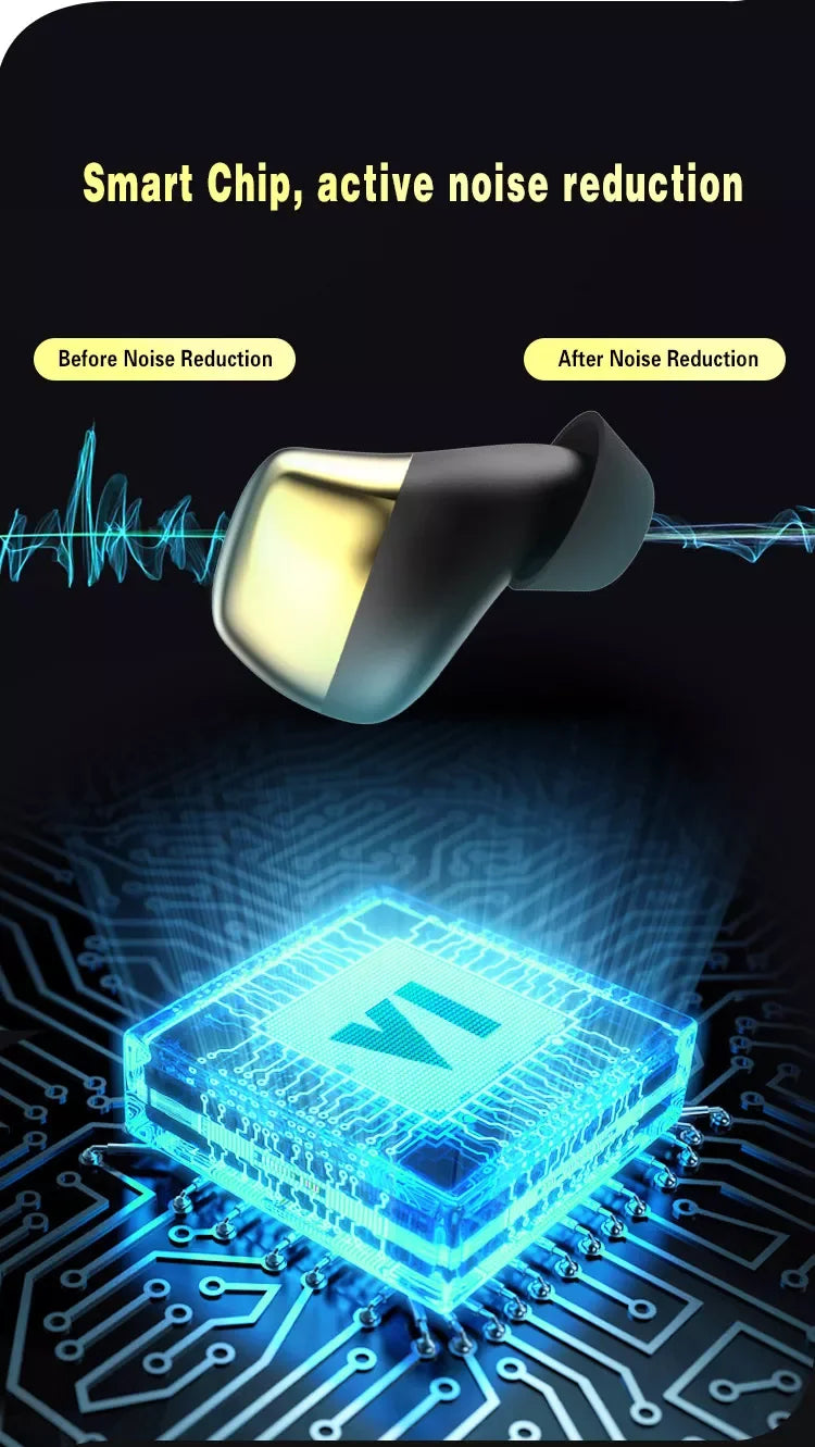 2024 New Digital Hearing Aid USB Rechargeable Noise Reduce Sound Amplifier Hearing Aids Waterproof Earphone For Deafness