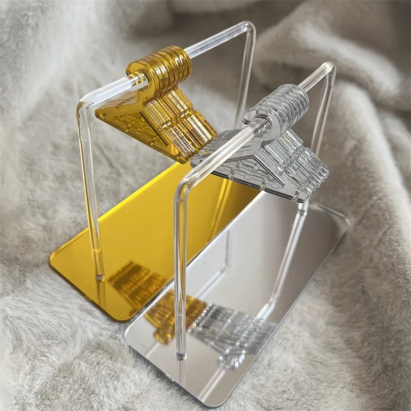 8pcs Hangers Earring Jewelry Hanger Display Stand Acrylic Organizer Creative Coat Hanger Shape Tabletop Ear Stud Jewelry Storage Viralgem Store