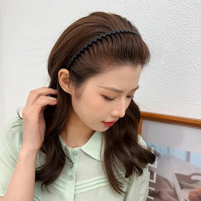 3Pcs Fashion Non-slip Hair Bands for Women Men Wave Shape Simple Headband Girls Face Wash Hairband Hair Accessories Headwear