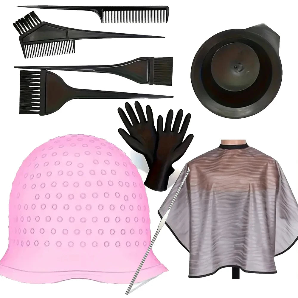 10 Pcs Professional Hair Bleach Kit Hair Coloring Products with Hair Dye Brush, Hair Color Bowl for Hair Coloring at Home