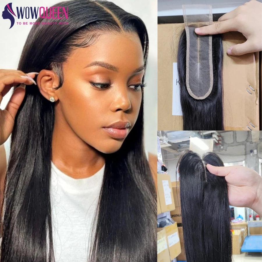 Straight 4x4 5x5 6x6 Lace Closure 2x6 Human Hair Transparent 13x4 13x6 Lace Frontal 100% Human Hair Remy Ear to Ear Full Frontal Viralgem Store