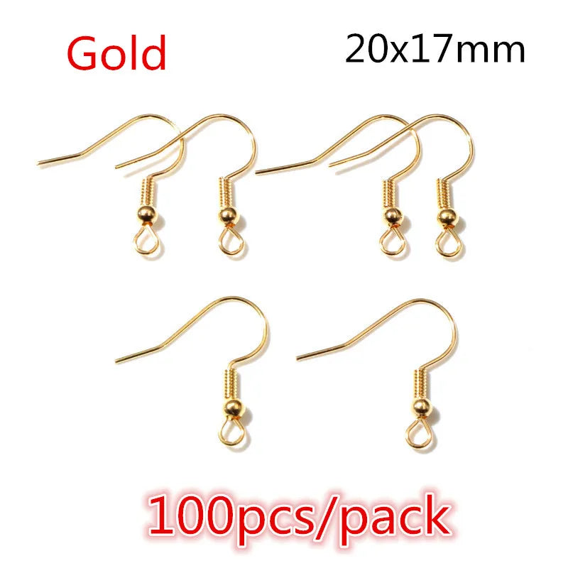 50-200pcs DIY Jewelry Making Accessories Findings Earring Hooks/Jump Rings/Lobster Clasps Craft