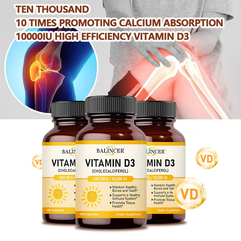 Vitamin D3, A High Potency Vitamin D Supplement for Bone, Teeth, Muscle, Tissue and Immune Health Support Viralgem Store