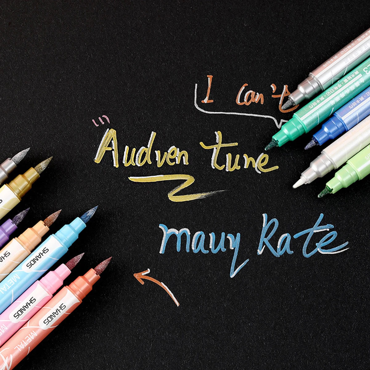 6/12 Pieces Double-ended Color Markers, Art High-value Hand-painted Pens, Suitable for Adults and Children School Office Gifts