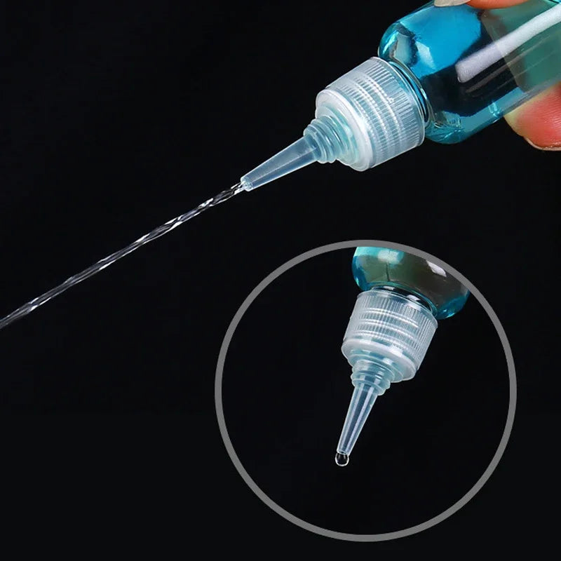 50Pcs 10ml/20ml/30ml/50ml/100ml Clear Plastic Dropper Bottles Applicator With Twist Top Cap For Hair Oils Lotion Makeup Liquid