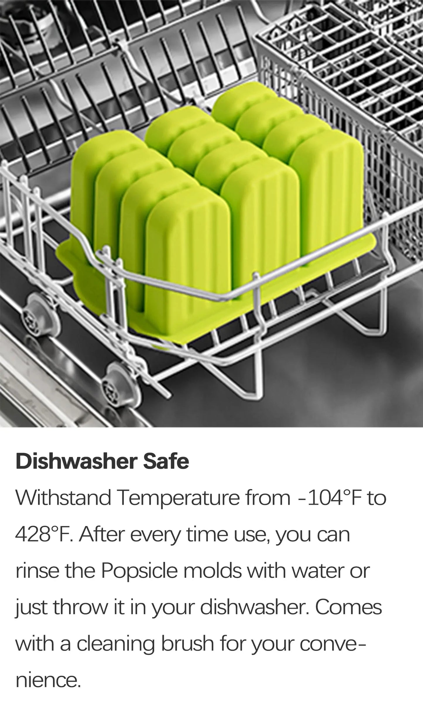 Summer DIY Ice Cream Tools With Wooden Sticks Silicone Popsicle Molds Kitchen Accessories Quench Thirst Snacks for Children