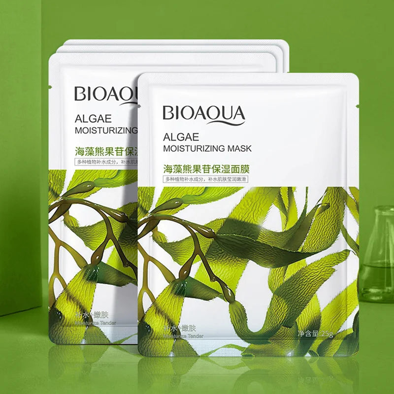 8pcs BIOAQUA Fruit Facial Masks Moisturizing Hydrating Brightening Anti-aging Face Mask Sheet Masks for Face Skin Care Viralgem Store