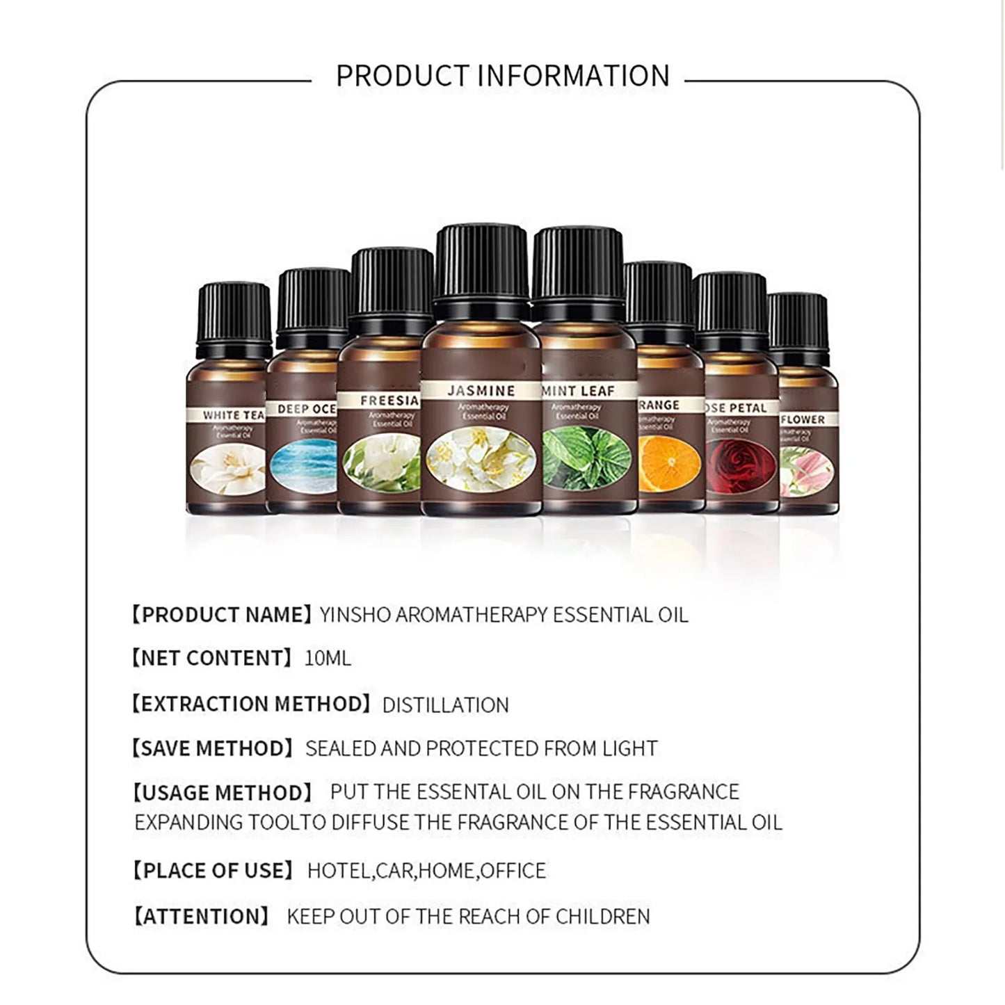 10ml Air Freshener Natural Plant Aromatherapy Essential Oil Air Conditioning Perfume Refill Aroma Diffuser Fragrance Humidifier