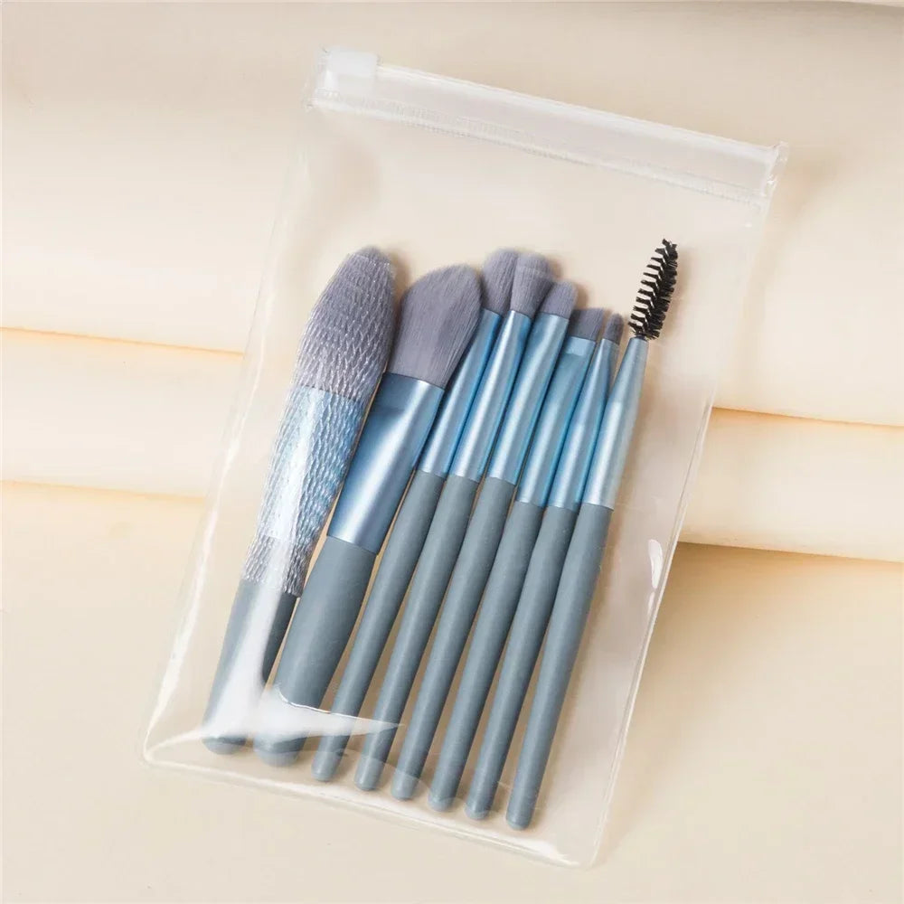 8-13Pcs Soft Makeup Brushes Set Eye Shadow Foundation Brush Women Cosmetic Brush Powder Blush Blending Brush Make Up Beauty Tool