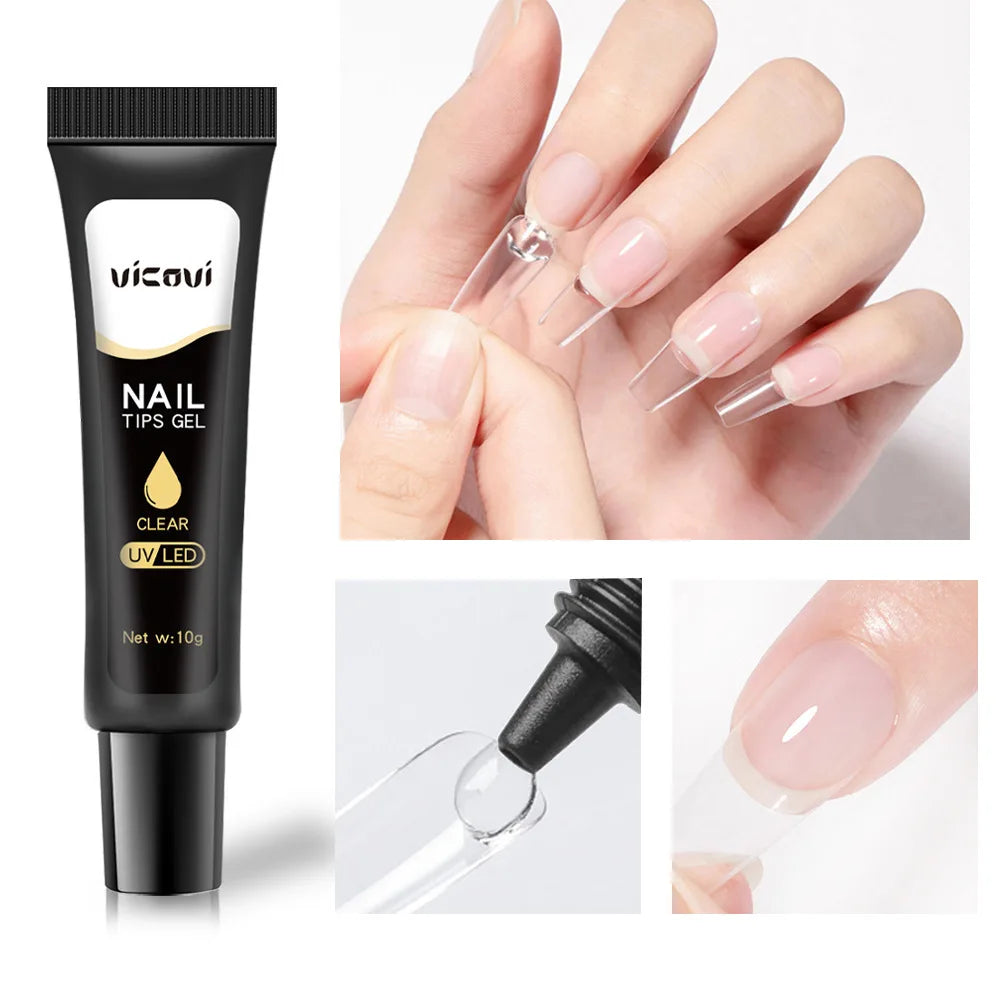 Strong Adhesive Nail Glue For Press On False Nail Tips Acrylic Fake Nails Long-lasting Transparent Nail Rhinestone Glue