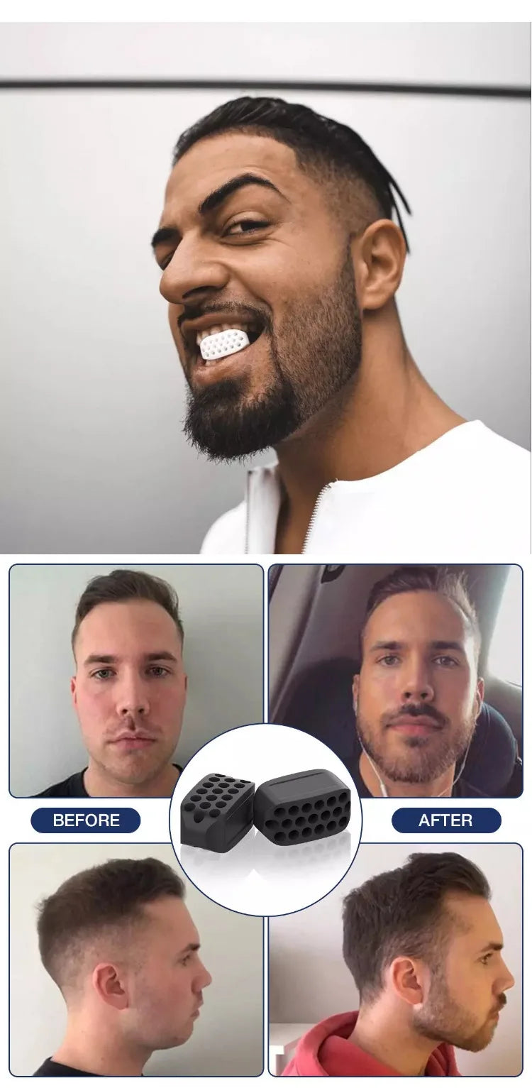 2PCS Silicone Jaw Exerciser Facial Toner & Jawline Fitness Ball Neck Toning Equipment Facial Beauty Tool Double Chin Exerciser Viralgem Store