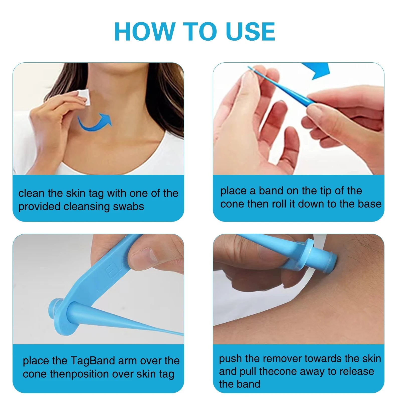 2 IN 1 Auto Micro Skin Tag Remover Device Standard And Micro Skin Tag Removal Kit Adult Mole Wart Remover Face Care Beauty Tools Viralgem Store