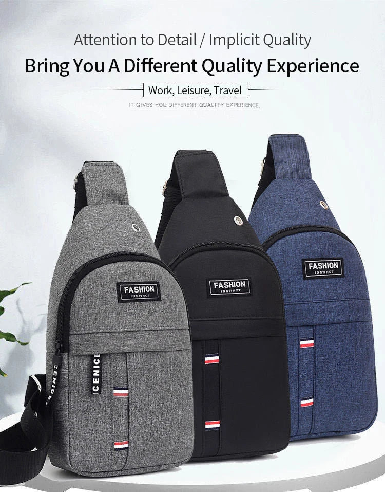 Waist Bag Men Outdoor Nylon Solid Color Shoulder Small Canvas Chest Pack for Crossbody Bags Hip Hop Streetwear Bag Fanny Pack
