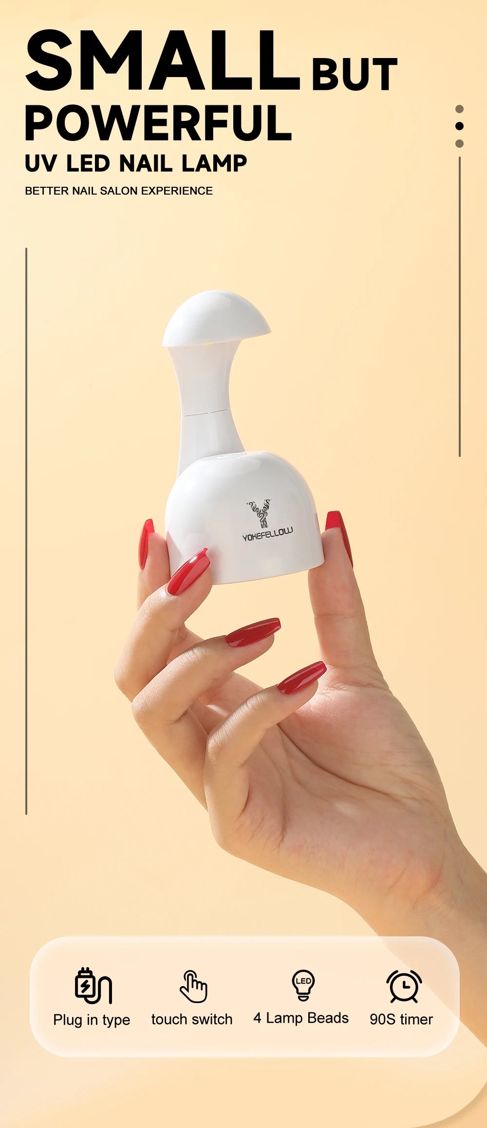 320W UV Light Dryer for Nails Gel Polish with 72 Lamp Beads 4 Timer Setting HD Display Screen Auto Sensor Professional Nail Lamp