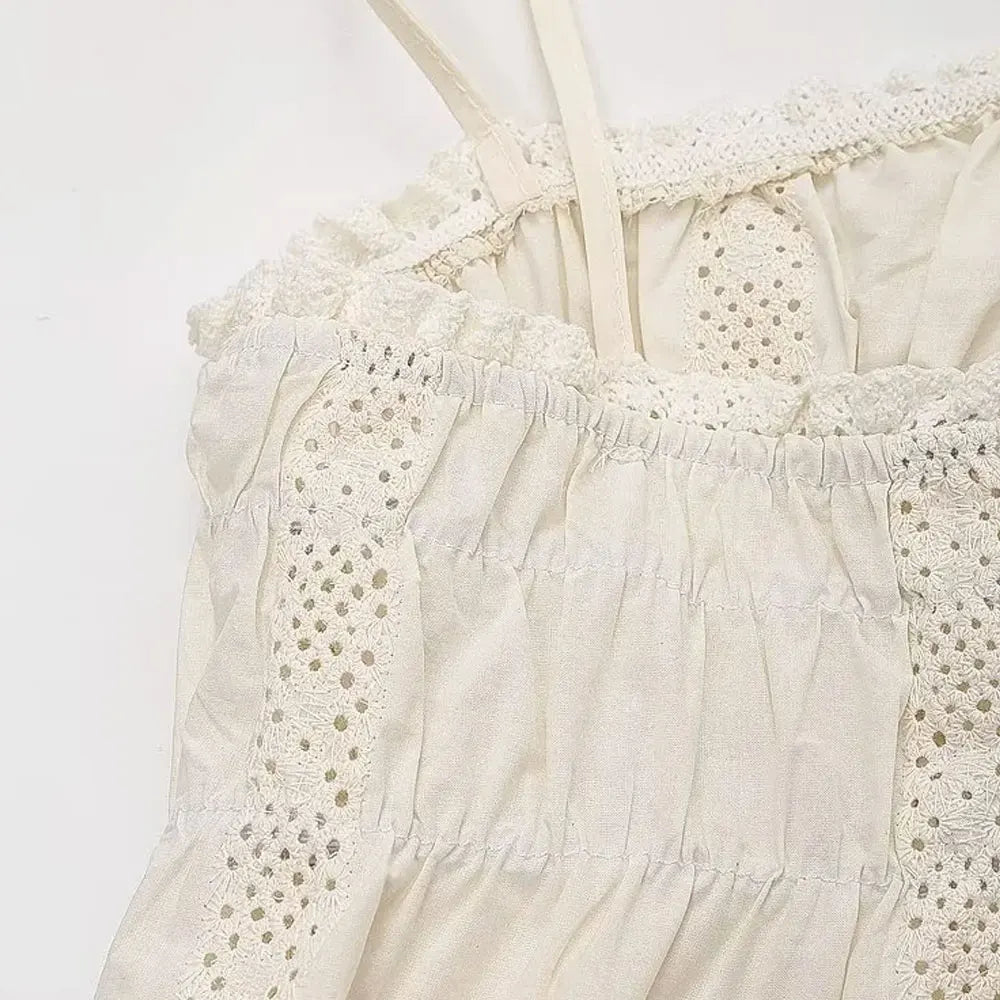 TRAF Women Fashion Embroidery Cropped Tank Tops And High Elastic Waist Shorts Female Two Piece Sets Mujer Viralgem Store