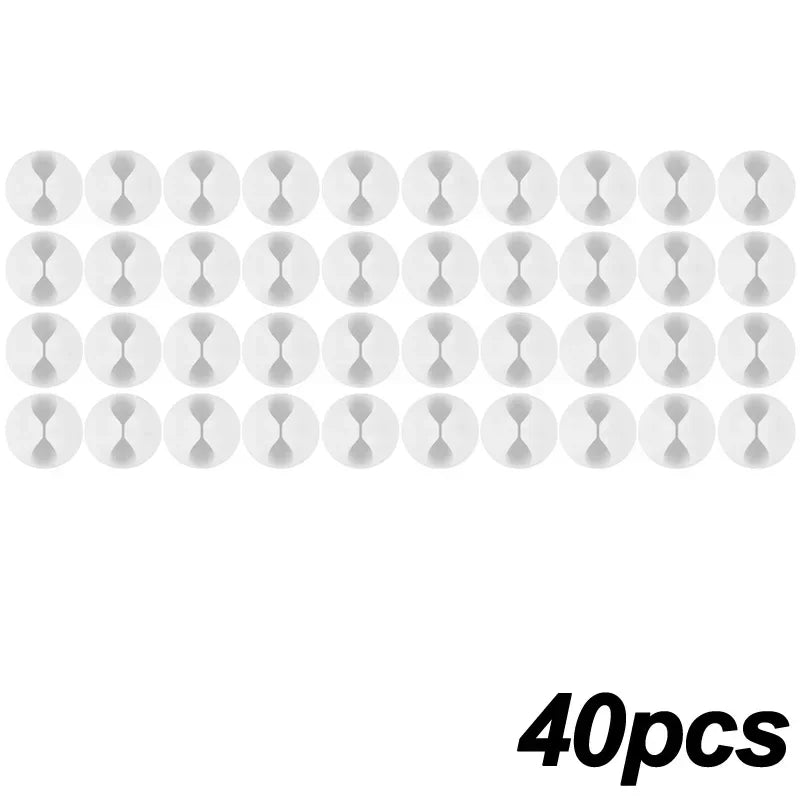 5/50Pcs Mini Cable Winder Organizer USB Charging Cable Clips Desk Tidy Organiser Wire Cord Holder Protectors In Home Office Car Viralgem Store