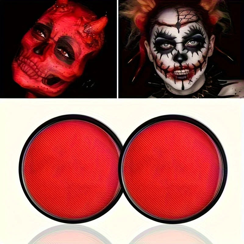 30G Water Solubility Monochromatic Body Paint Black And White Makeup Face Paint Halloween Party Waterproof Makeup Body Painting