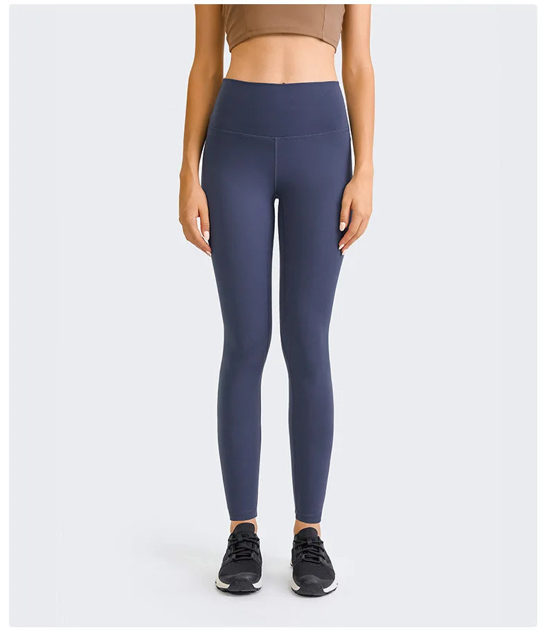 women leggings thin fleece high waist black color stretch pants