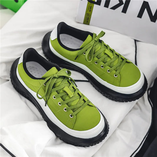 Spring Retro Canvas Shoes Large Toe Cap Men's Shoes Broad Ugly Cute Boots Comfortable Non-slip Wear Resistant Fashion Sneakers