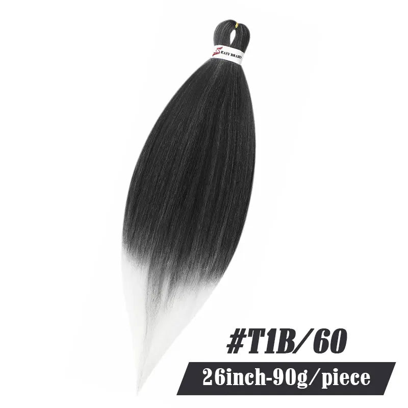 90G Yaki Synthetic Braiding Hair Jumbo Pre Stretched Hair Extensions For Women Kanekalon Curly Crochet Hair Braids Passion Twist