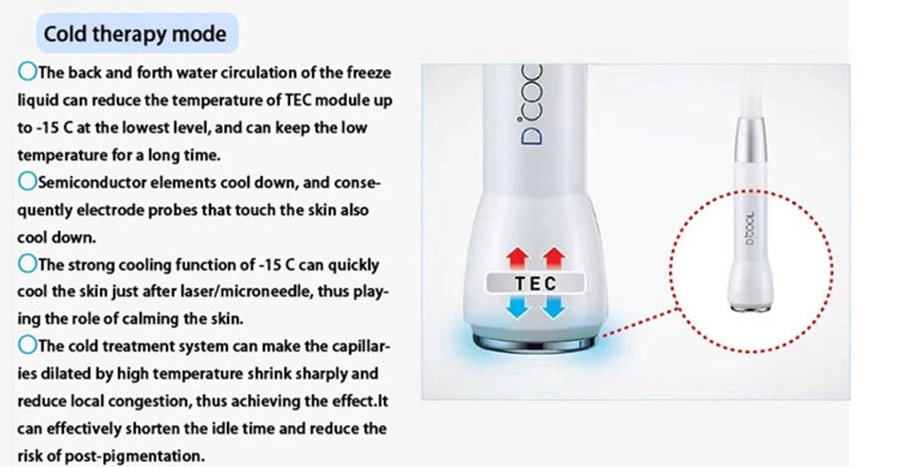 2024 NEW Dcool Portable Cool + Hot + EMS For Skin Tightening Anti Puffiness Facial Electroporation Machine Beauty Device