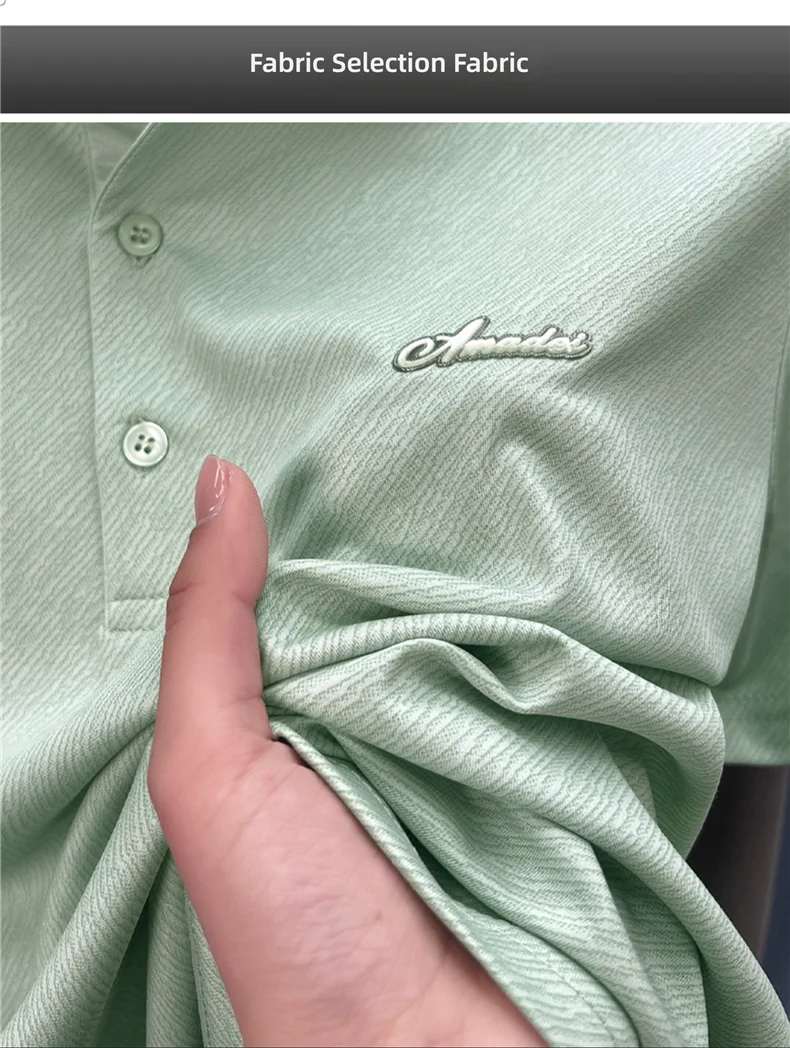 Top Grade Designer Brand Polo Shirt Men Summer New High Short Sleeve Regular Solid Casual Tops Fashions Mens Clothes 2025 Viralgem Store