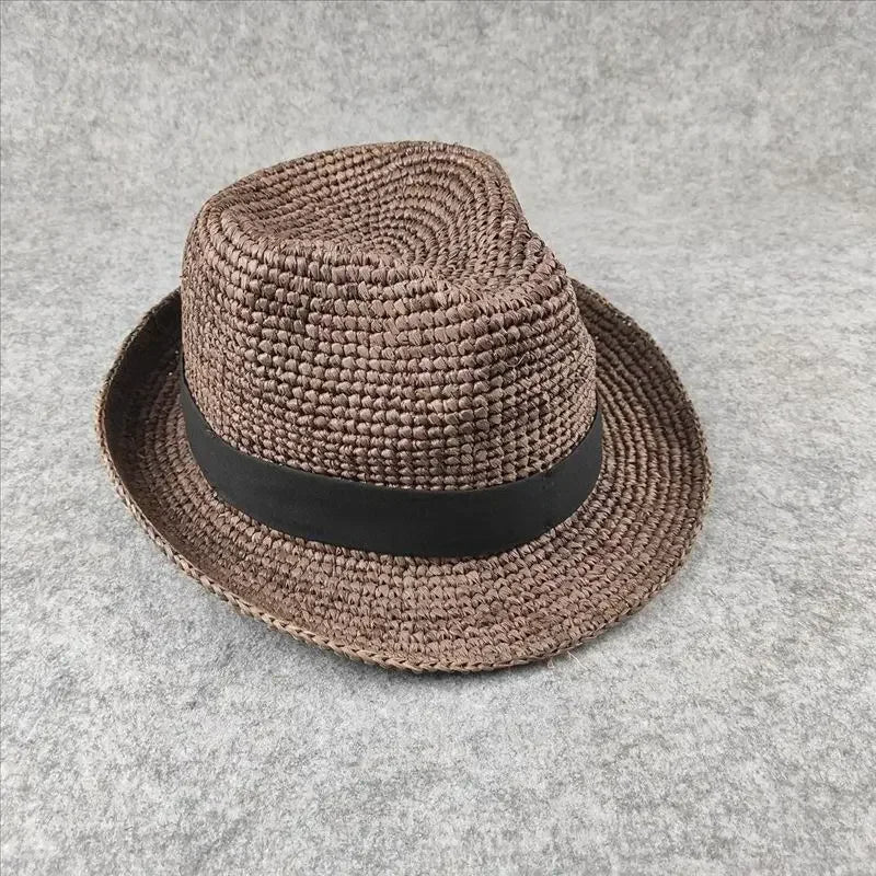XL Large Size 61cm Panama Straw Hat for Woman and Man Foldable Straw Woven Sun Hat UPF 50+ Uv Sun Protection Shading Summer  Hat