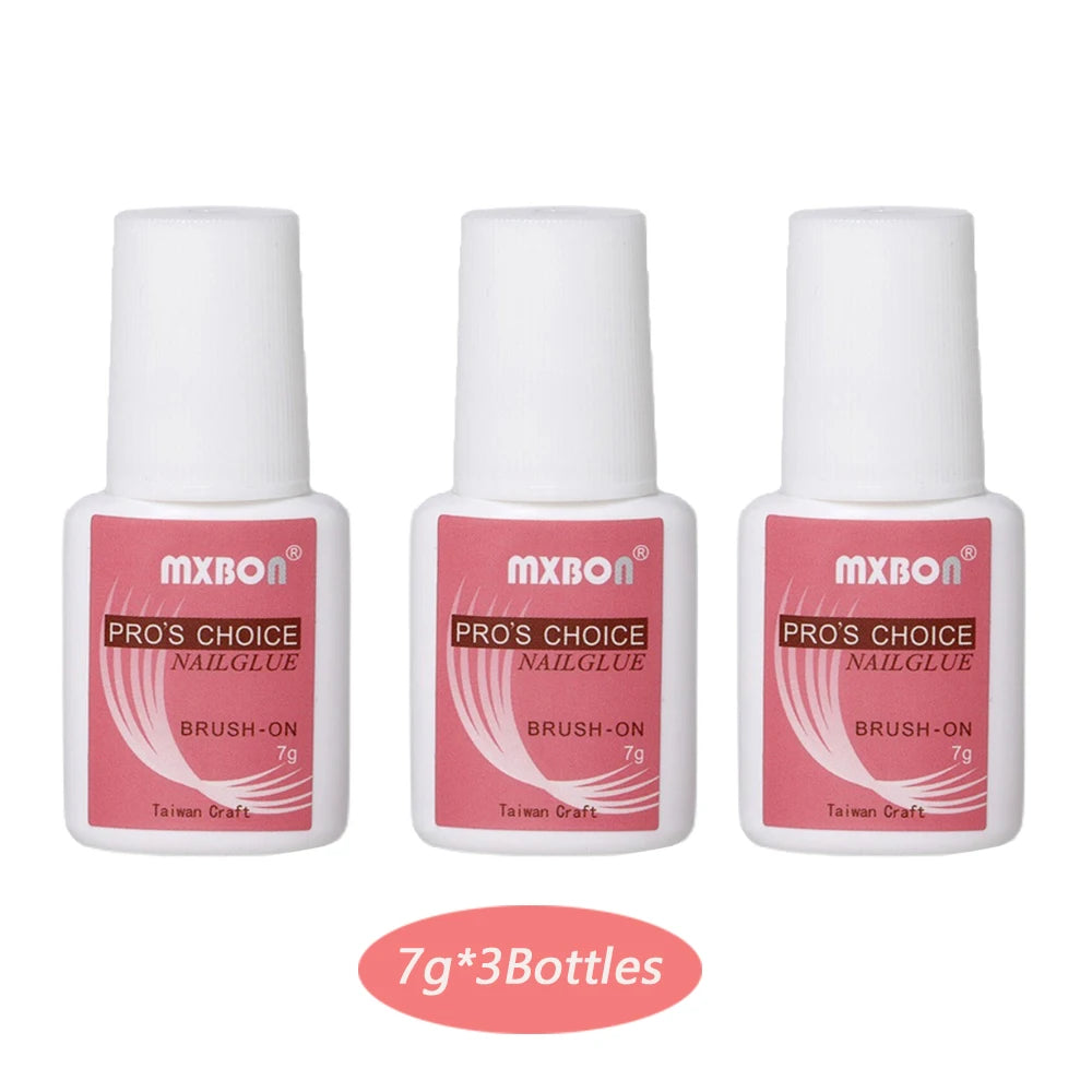5pcs*3g Strong Adhesive Nail Glue -Fast Drying Nail Bond Glue for Acrylic False Nail Tips Gem Rhinestone Jewelry Sticky Glue Gel Viralgem Store