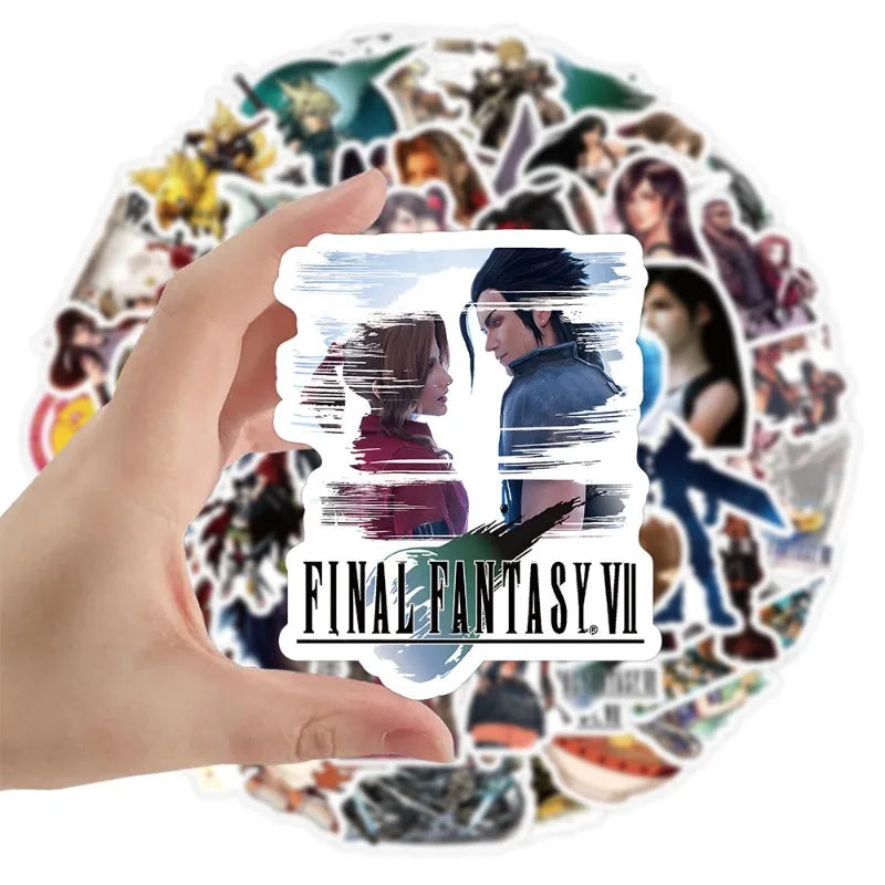 60pcs FINAL FANTASY Cartoon Stickers Suitcase Water Cup Stationery Mobile Phone Car Scooter Laptop Decorative Stickers Viralgem Store