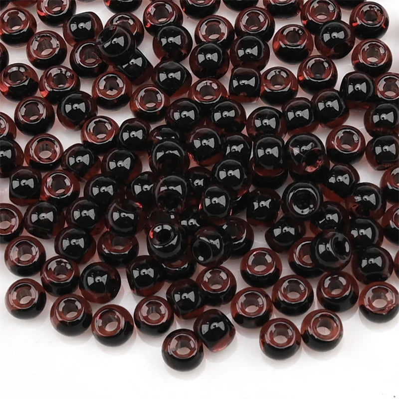 4.0mm Czech Glass Seed Beads Dye Core Small Glass Beads for DIY Making Jewelry Craft Bracelets Necklaces Earrings