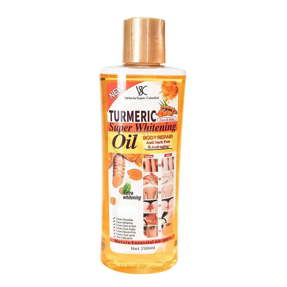 200ml Turmeric Essential Oil for Face & Body Reduce Dark Spots Natural Oil Skin Brightening and Hydrating Face Care