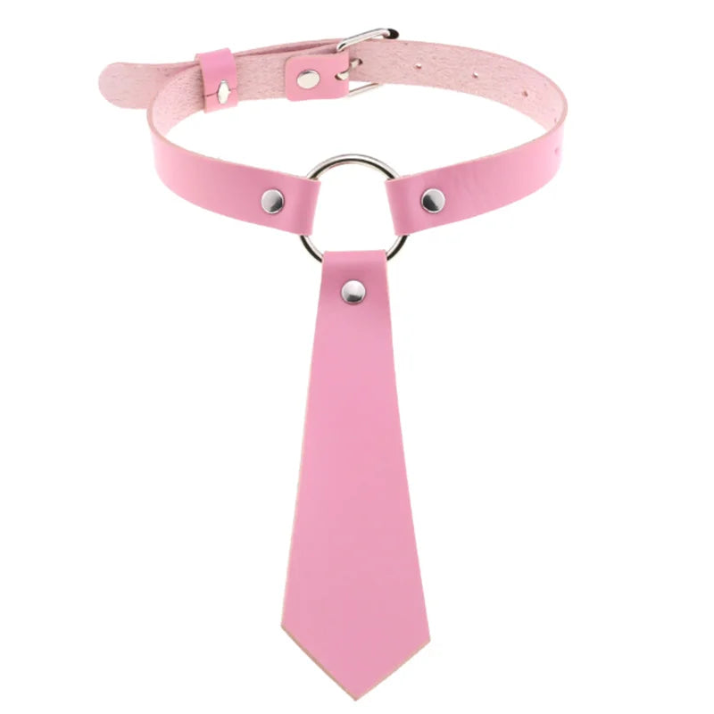 1Pc  Harajuku Cosplay Rivet Punk Rock Gothi Women Collar Sexy PU Leather Heart Cross Spike Hip Hop Bondage Choker Jewelry Bulk Viralgem Store