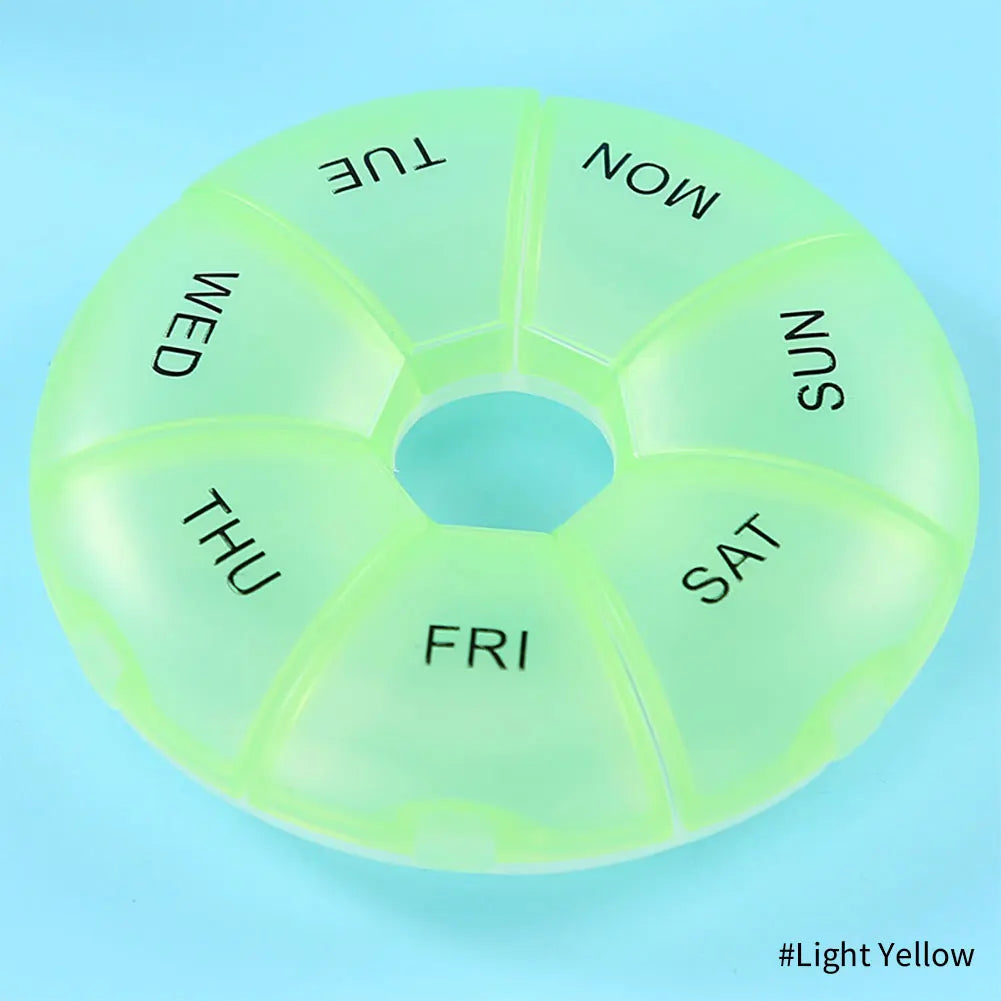 1pc Portable Weekly 7 Days Pill Box Holder Medicine Storage Organizer Case Travel Pill Case Container
