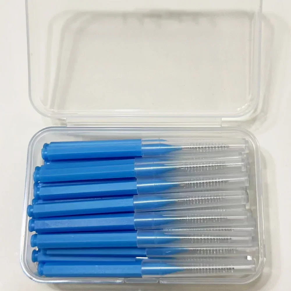 30pcsInterdental Brushes Dental Brush Between Teeth For Dental Orthodontic Clean Between Teeth Cleaning Tools Soft Micro Brushes