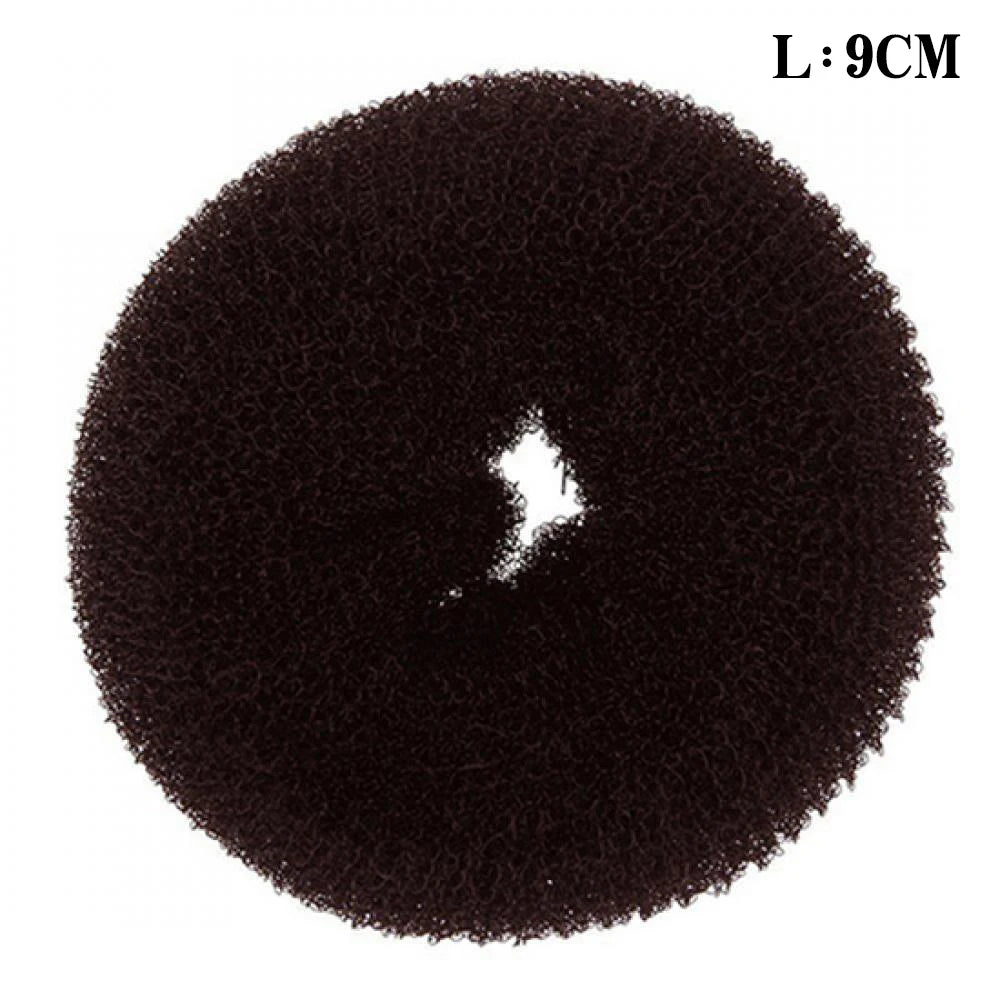 3Colors Magic Roll Foam Sponge Easy Big Ring Women Hair Bun Maker Donut Hair Styling Tools Hairstyle Hair Accessories For Girls