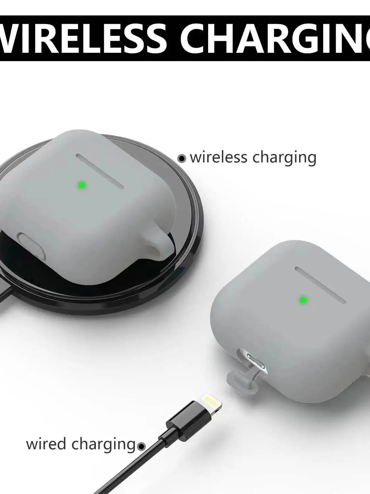 AirPods Pro Case Cover with Cleaner Kit,Soft Silicone Protective Case for Apple AirPod Pro 2nd/1st Generation Case for Women Men