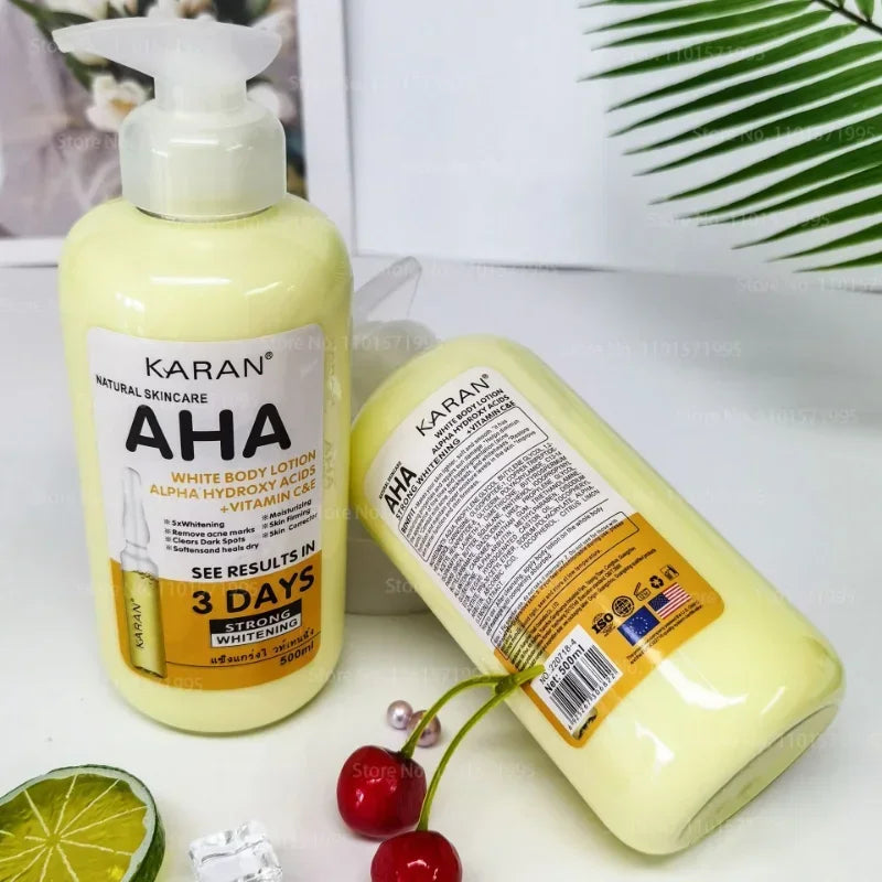 500ml Fruit Acid VC Bleaching Body Cream Skin 3 Days Fast Whitening Moisturizing Body Lotion Skin Lightening Cream Body Care Viralgem Store