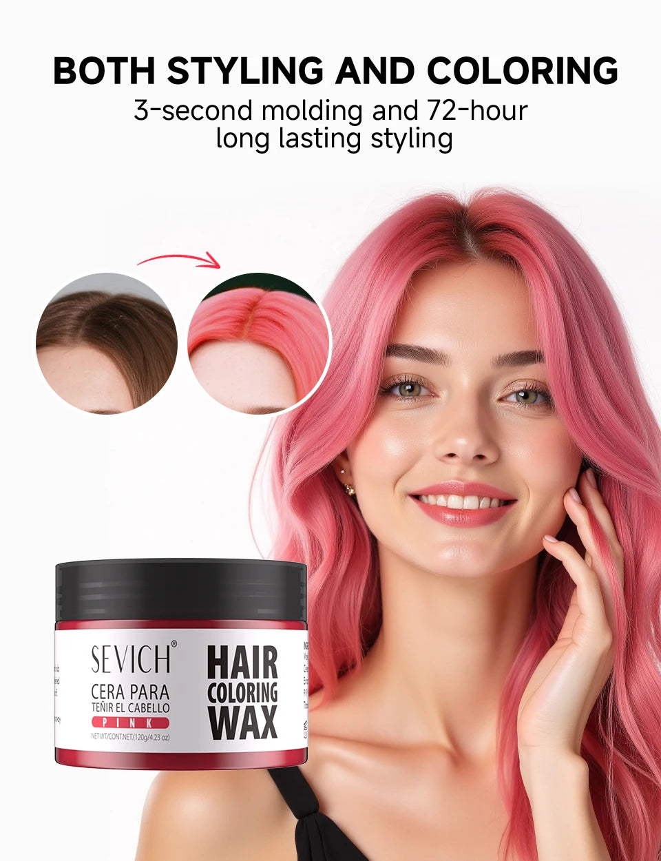 13 Colors Temporary Hair Color Wax Long Lasting Easy To Wash Hair Dye Mud Kids Diy Hair Colour Cream Party Hair Mud Hair Styling