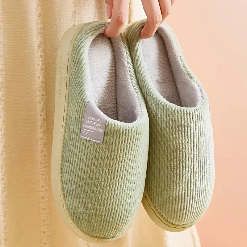 Women's Men's Thick Soft Bottom Home Slippers Household Plush Slippers Anti-slip Thermal Slippers Indoor Winter Viralgem Store