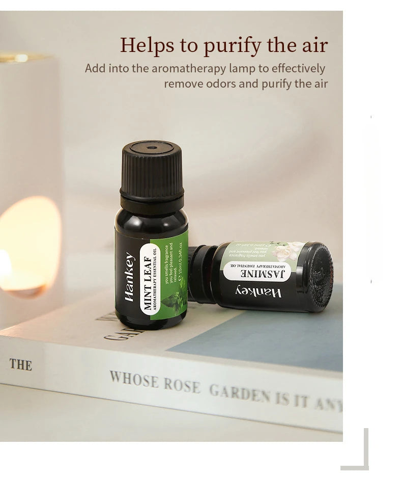 5PCS Aromatherapy plant essential oil water-soluble humidifier fireless aromatherapy refill liquid aromatherapy machine set