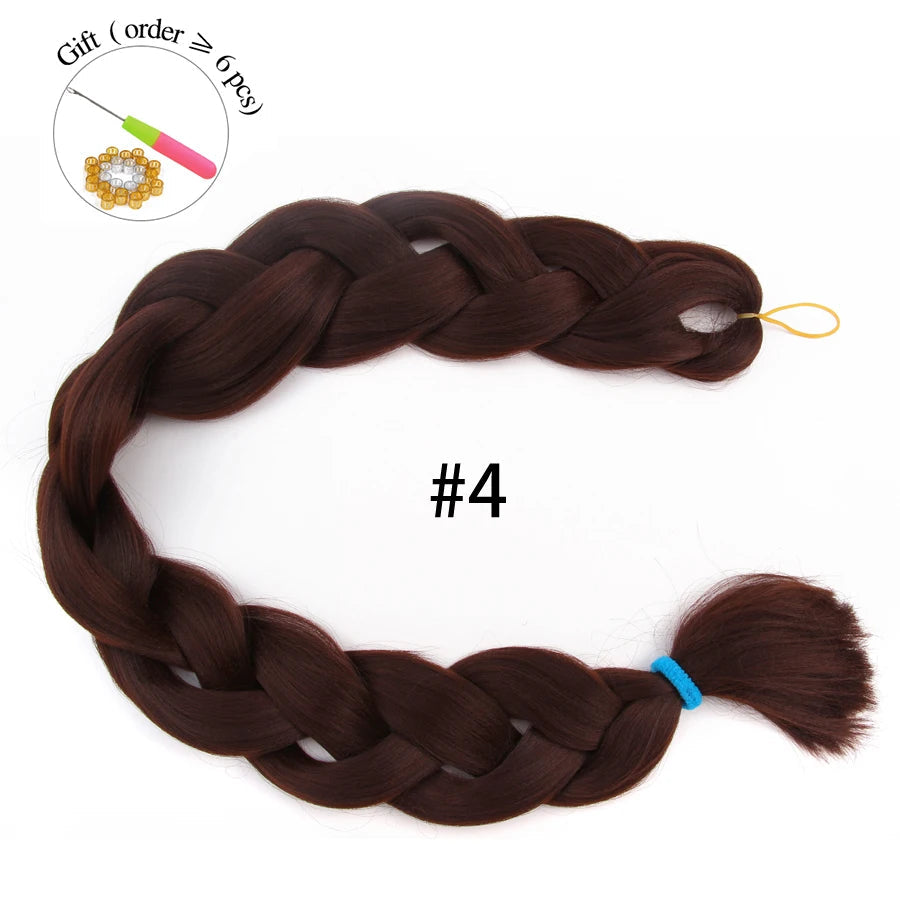 Super Long 165G 200cm Hair Synthetic Jumbo Braiding Hair Extension Heat Resistant Fiber African Ombre Jumbo Braid Hair Women Viralgem Store